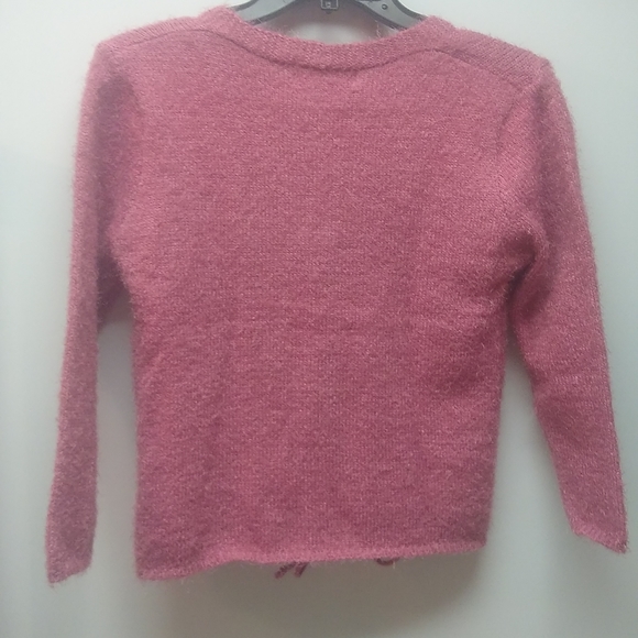 NWT No Comment by NY LA Fuzzy Pink Sweater - Picture 7 of 9